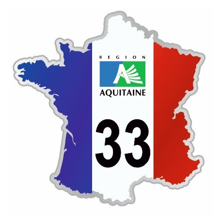 Sticker département 33 Gironde